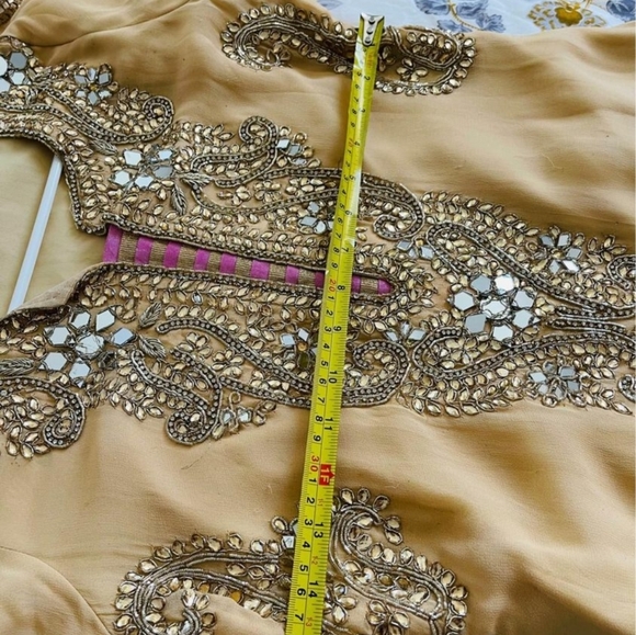 Pakistani three pieces salwar suit dress sarara small - Picture 10 of 16